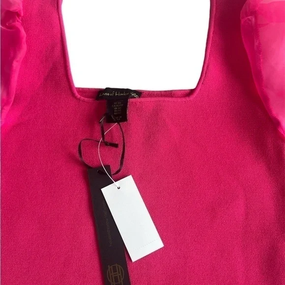 House of Harlow 1960 Sheer Puff knit top - Picture 6 of 6